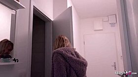 i’m stunned as skinny teen lola gets seduced for cash in public.