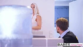 Blanche Bradburry and Kristof Cale in Office Flash Fucking
