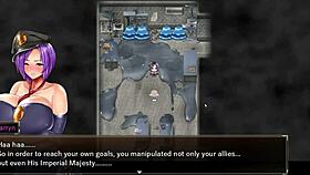 In Karryn's prison, she endures a rough threesome with a slime monster and a thug