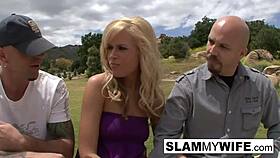 Guy Watches Wife Get Nailed by Stranger Hard