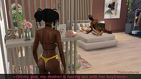 Stepdaughter, oh my, banging stepdad hard while stepmom is right nearby!