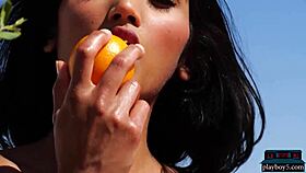 indian milf angel constance strips naked outdoors, whoa!