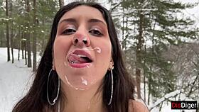 The best cumshot selection on face and mouth with Katty West swallowing sperm 😍