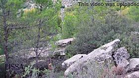 outdoor yoga routine with a stranger