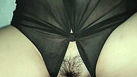 playing with stepsister's tight pussy while watching porn