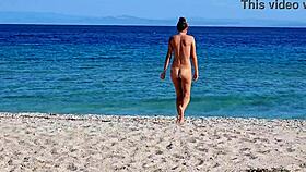 natural girl at nudist beach, wanna see me flash my tan lines?