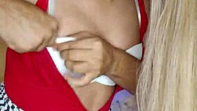 check out this gorgeous transvestite all made up and ready