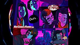 Enjoying a lively cartoon party gathering