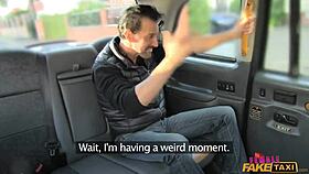 Hey, check this UK taxi scene with a fat cock stretching tight pussy.
