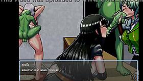 Man, I love banging this sexy curved-ass brunette while she’s tied up!