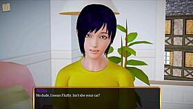 my new family plays a homemade game with big tits