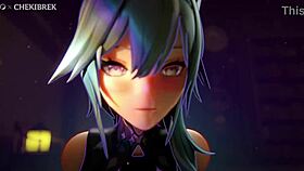 big ass gets creampied in wild 3d anime pussy pounding