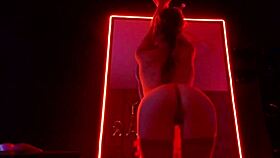 slut in torn tights fingering her pussy