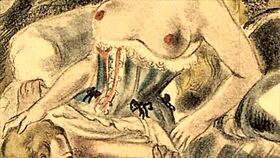 Vintage Erotic Illustration From Retro Comic And Anime Styles