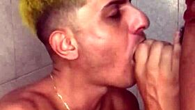 Damn, Novinho's Big Cock Filled My Mouth with Cum!