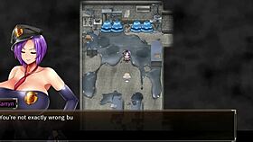 In Karryn's prison, she endures a rough threesome with a slime monster and a thug