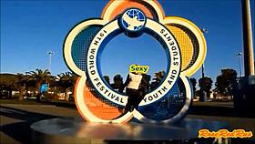 Flashing in Olympic Park Sochi 2014