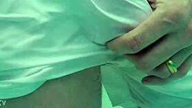 Pool Boy in See-Through Swimwear Reveals His Big Cock Underwater