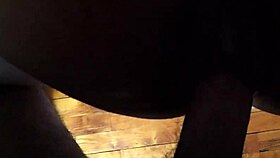 Ebony amateur with big ass and wet pussy in homemade Tuesday jumpoff.