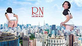 wow a giant lady without panties walks around the city she's as tall as king kong amazing show of a giantess 1