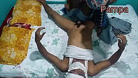 my step brother fucks hard with hindi audio. big tits milf involved.