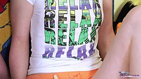 Cute innocent blonde gets ass fucked by older teacher