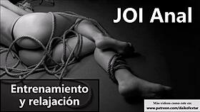 Relax with Spanish anal JOI instructions