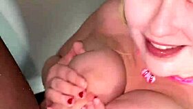 this bbw with big tits got her shaved pussy filled and bred hard, clothes ripped during the striptease