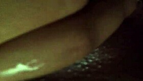 Ebony amateur with big ass and wet pussy in homemade Tuesday jumpoff.