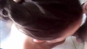 Amoul solo slut in doggy style blowjob satin lingerie dirty talk POV