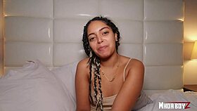 Big Booty Latina Girl Fucked by Big Dick Creampie