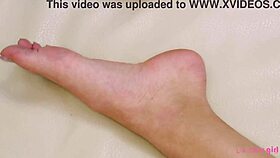 Gorgeous Blonde RELAXES on Sofa During PHOTOSHOOT