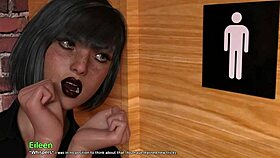 my dorm 7 - mark licks ex-gf pussy in men’s washroom for wild 3d fun