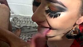 she starts sucking that big cock right away