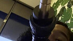 Watch this guy train his throat with toys and blowjobs, solo amateur fun.