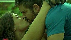 look at that hairy latina pussy under the skirt