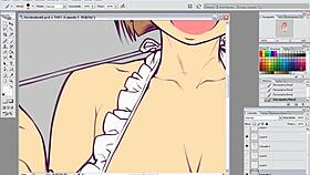 Hentai speed drawing part 3 focuses on flats and shading