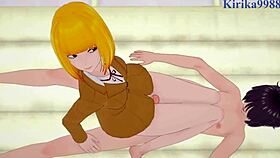 Meiko Shiraki and Hana Midorikawa in intense prison school hentai