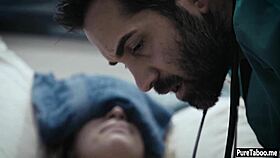 Petite teen 18+ hurt while fucked by nasty doctor's big dick 😩