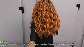 my dorm 7 - mark licks ex-gf pussy in men’s washroom for wild 3d fun