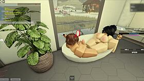 Intense bath time with my wife