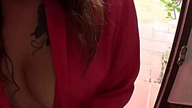 Horny Peruvian Neighbor Sucks Big Cock And Swallows Cumshot!