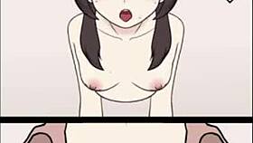 She takes monster cock in anime creampie