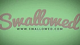 Aliya and Natalie swallow every drop of his cum!