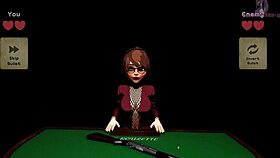 In X roulette 2, the 3d cartoon babe squirts during bukkake blowbang on the table?