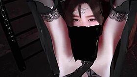 young lady enjoys threesome with two monster cocks