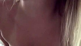18yo blonde amateur explores body with vibrator in homemade video