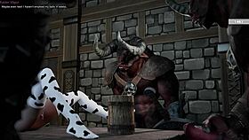 Brunette With Big Tits Plays With Toys And Big Cock