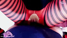 hot goth stepsister enjoys a hard fuck in cosplay costumes