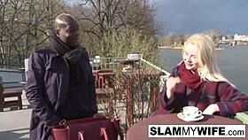 Blonde Slut Takes Huge Black Dick Deep in Her Ass